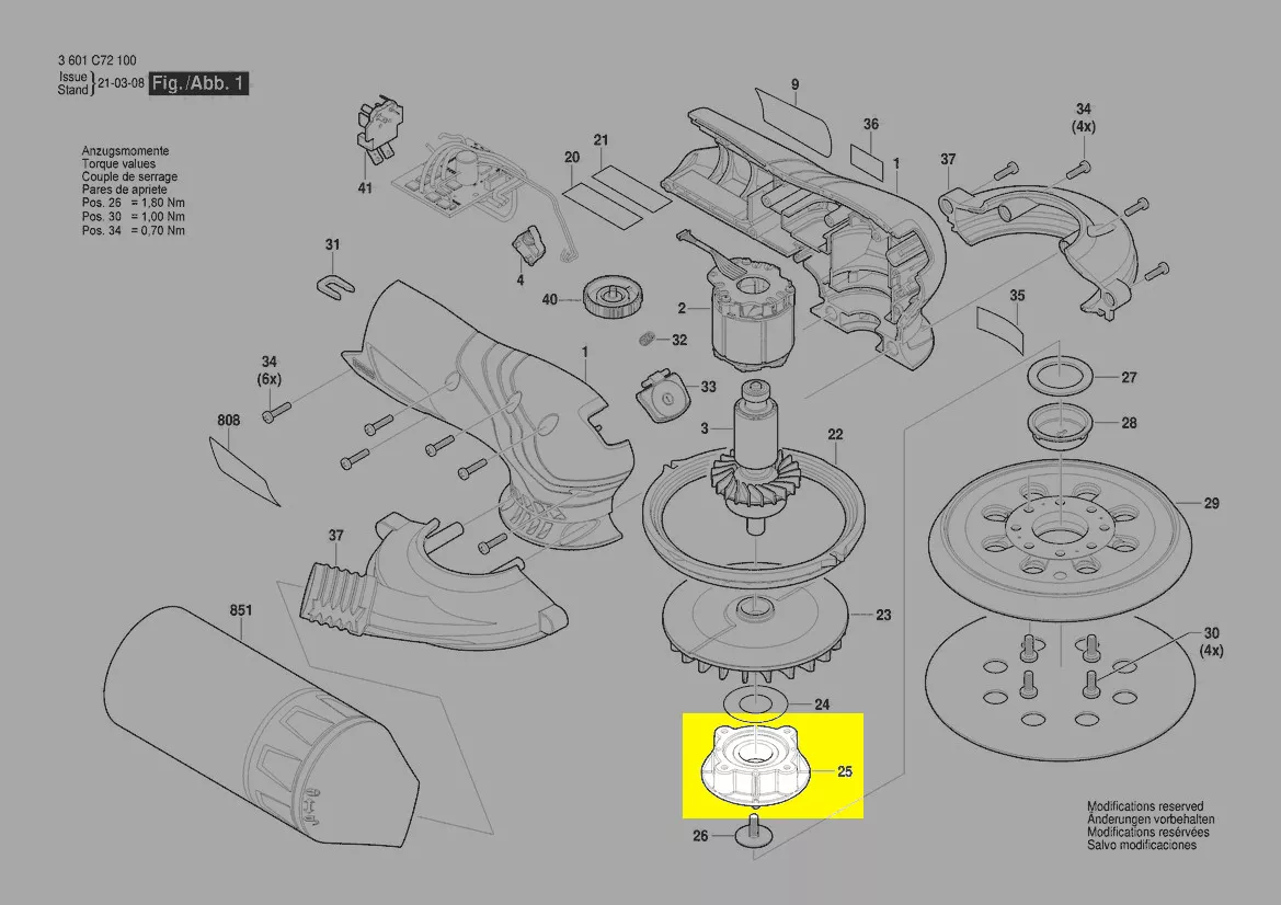Flasque réf. 1 619 PB5 550 BOSCH